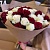 Микс из 45 Импортных красных и белых роз в крафт оформлении