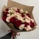 Букет из 15 красных роз и 6 кустовых роз
